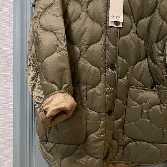 Mango Olive Green Puffer Jacket - Picture 7 of 8